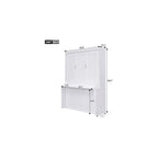 Merax Queen Size Murphy Bed Space-Saving Wooden Wall Bed with a Shelf for Guest Room,Home Office,Bedroom,White