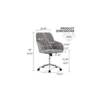 Adjustable Office Chair,Home Bedroom,Ergonomic Swivel Chair,Back Support,Backrest Seat,Comfortable for Long Sitting