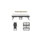 Folding Bed with Mattress, Portable Rollaway Bed for Adults - Foldable Cot Size Bed Frame with 5" Memory Foam Mattress and Storage Cover, Guest Day Bed with Metal Fold Up Bed on Wheels, 75"x31"