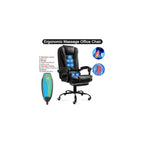 Ergonomic Massage Office Chair with 7-Point Vibration Faux Leather High Back Executive with Comfort Lumbar