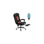 Ergonomic Massage Office Chair with 7-Point Vibration Faux Leather High Back Executive with Comfort Lumbar