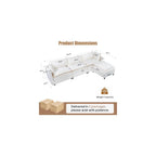 104.9" Modular Sectional Couches, L Shaped Cloud Couch