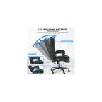 Ergonomic Massage Office Chair with 7-Point Vibration Faux Leather High Back Executive with Comfort Lumbar