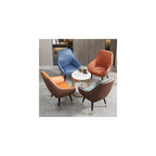 Home Accent Chair Leisure Club Chairs Single Upholstered Sofa Chair Modern Arm Negotiation Guest Chair Balcony Chair for Reading Living Room,Office(Blue/B)