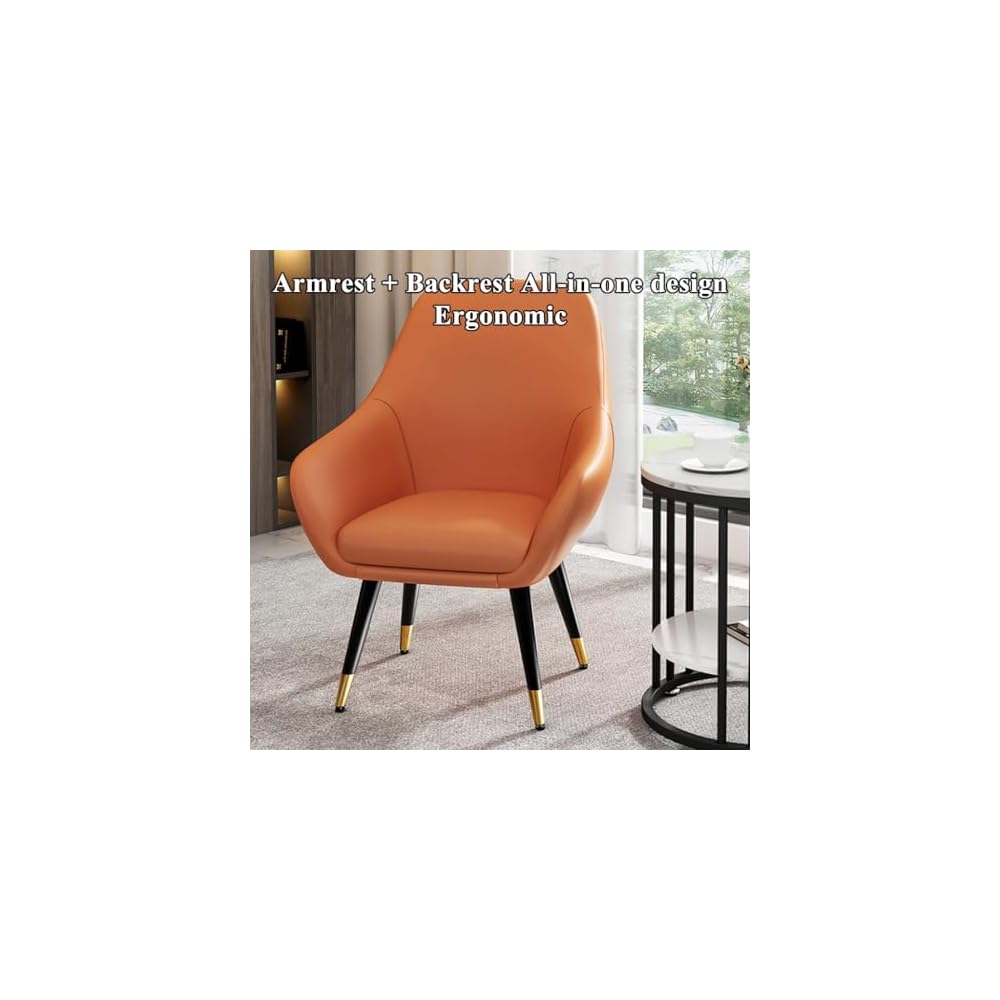 Home Accent Chair Leisure Club Chairs Single Upholstered Sofa Chair Modern Arm Negotiation Guest Chair Balcony Chair for Reading Living Room,Office(Blue/B)