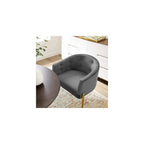 Modway Savour Tufted Performance Velvet Accent Chair in Gray